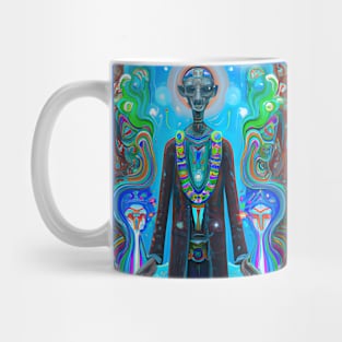 Techno-Shaman (21) - Trippy Psychedelic Art Mug